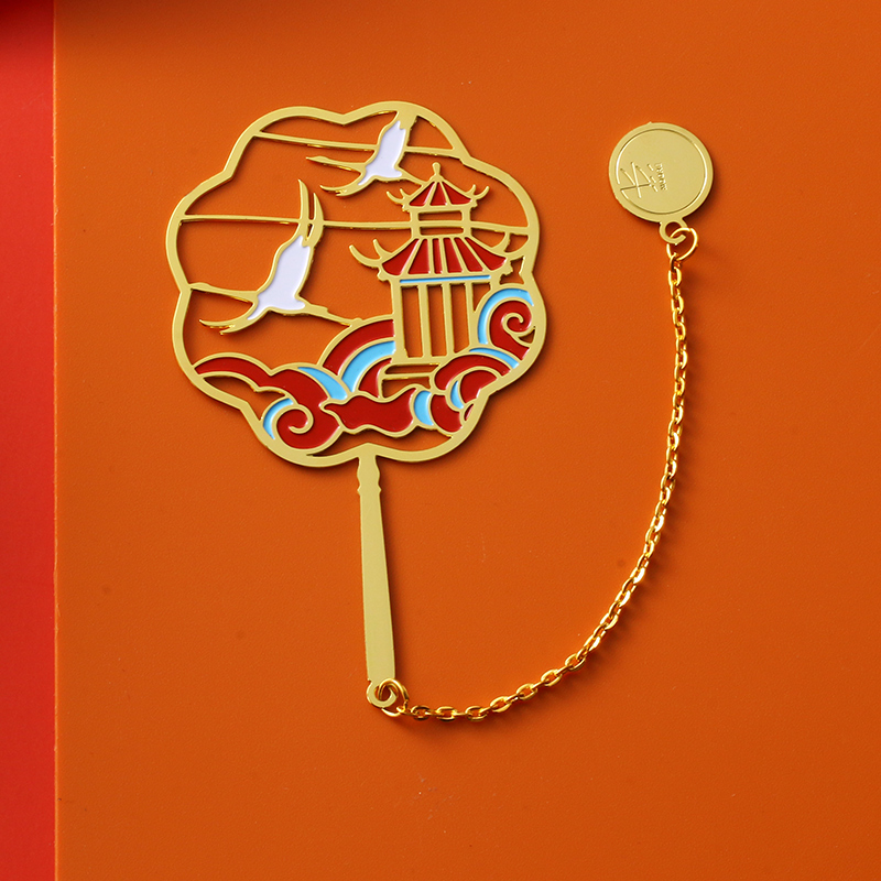 Customized brass metal bookmark