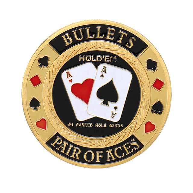 Wholesale promotional 3D poker coin metal round plated challenge game token coin