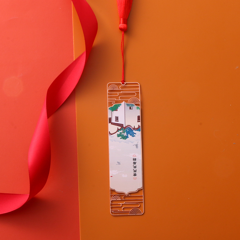 Customized brass metal bookmark