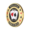 Wholesale promotional 3D poker coin metal round plated challenge game token coin