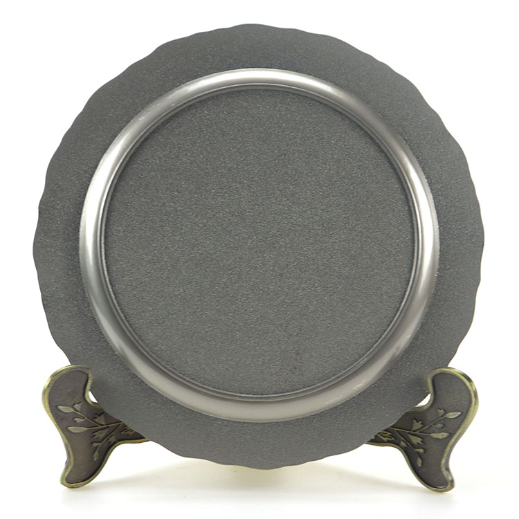 Customized High quality blank design stock mould zinc alloy souvenir plates