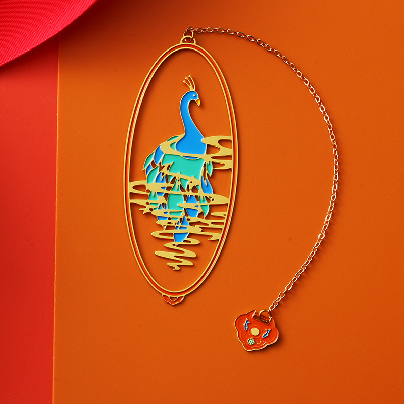 Customized brass metal bookmark