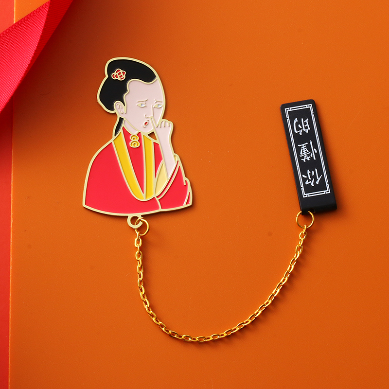 Customized brass metal bookmark