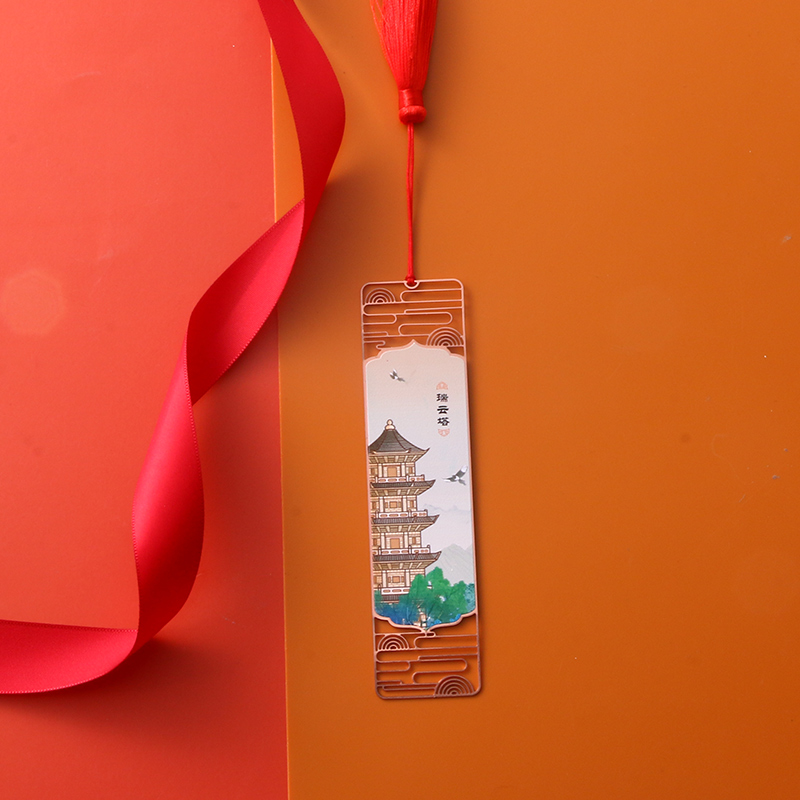Customized brass metal bookmark