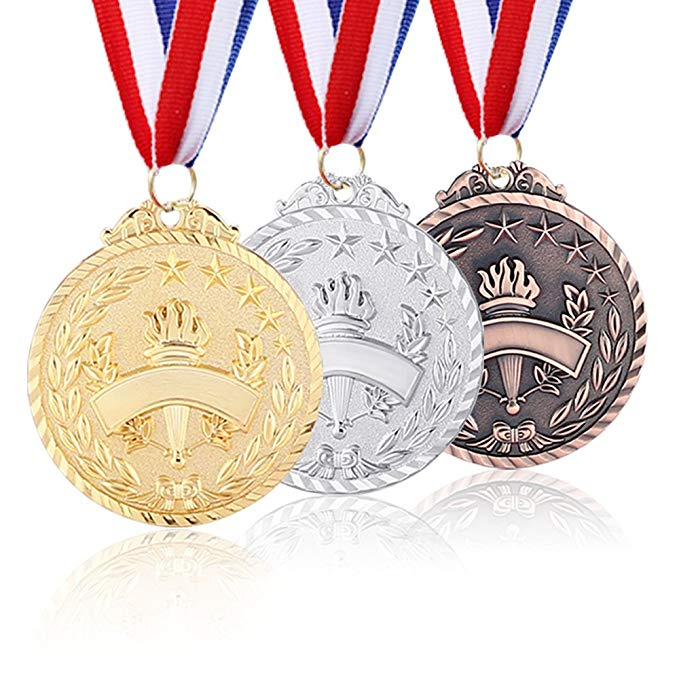 Customer Size Metal Winner Award Medals Neck Ribbon victory Medal