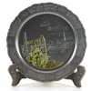 Customized High quality blank design stock mould zinc alloy souvenir plates