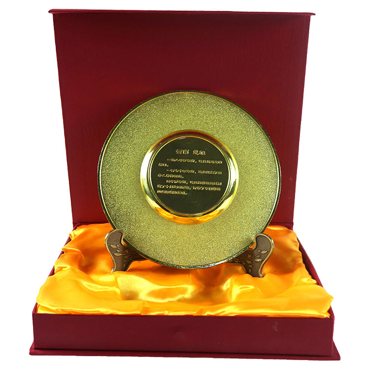 Customized High quality blank design stock mould zinc alloy souvenir plates