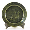 Customized High quality blank design stock mould zinc alloy souvenir plates
